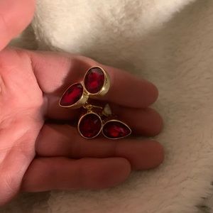 CLIP ON EARRINGS ( Ruby)
